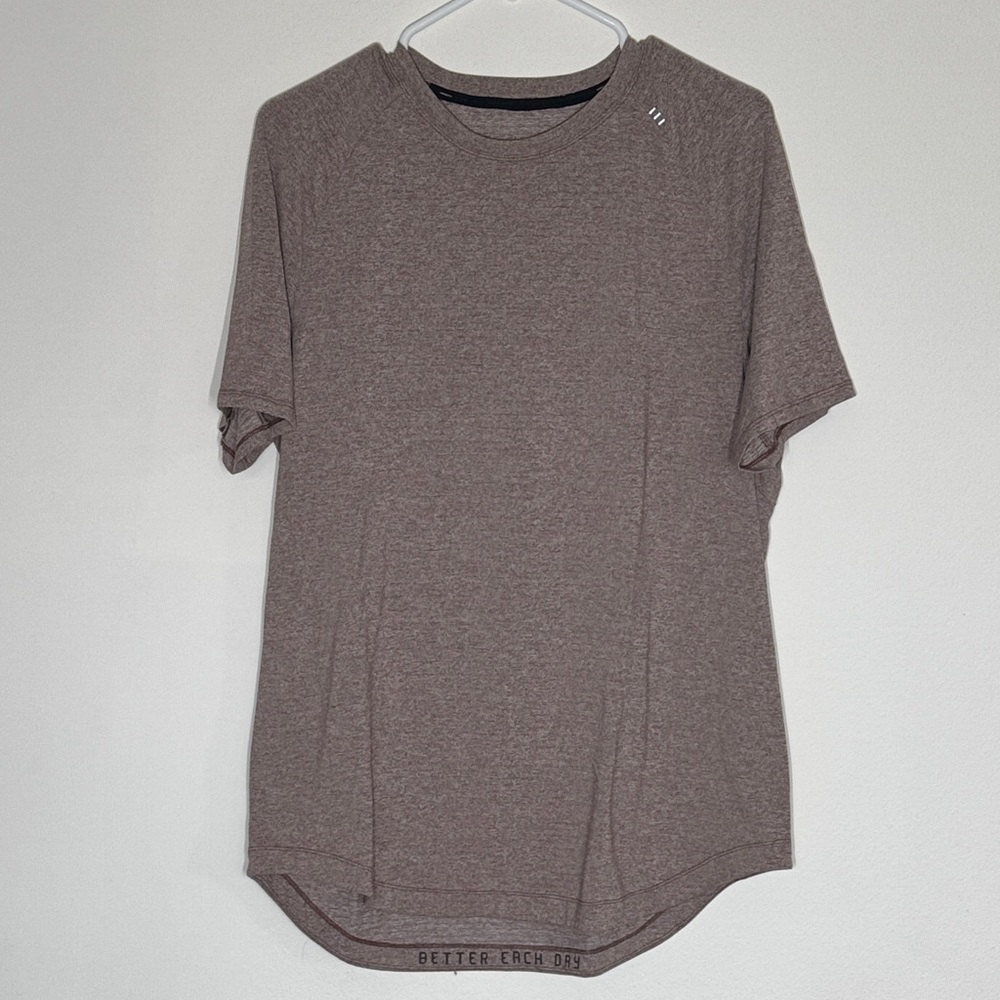 lululemon athletica Short Sleeve Tee in Heather Brown